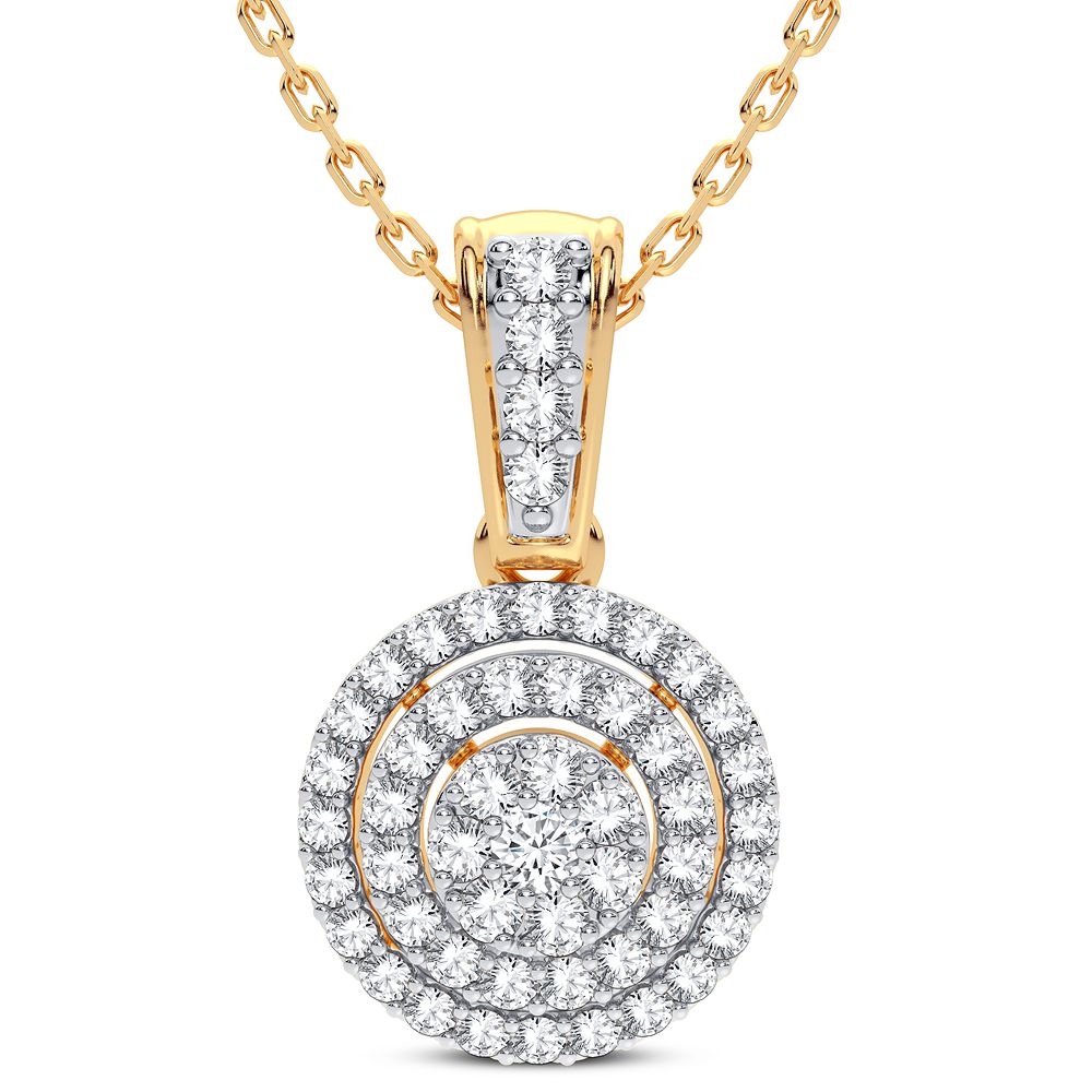 Elegant 14K 0.25CT DIAMOND PENDANT