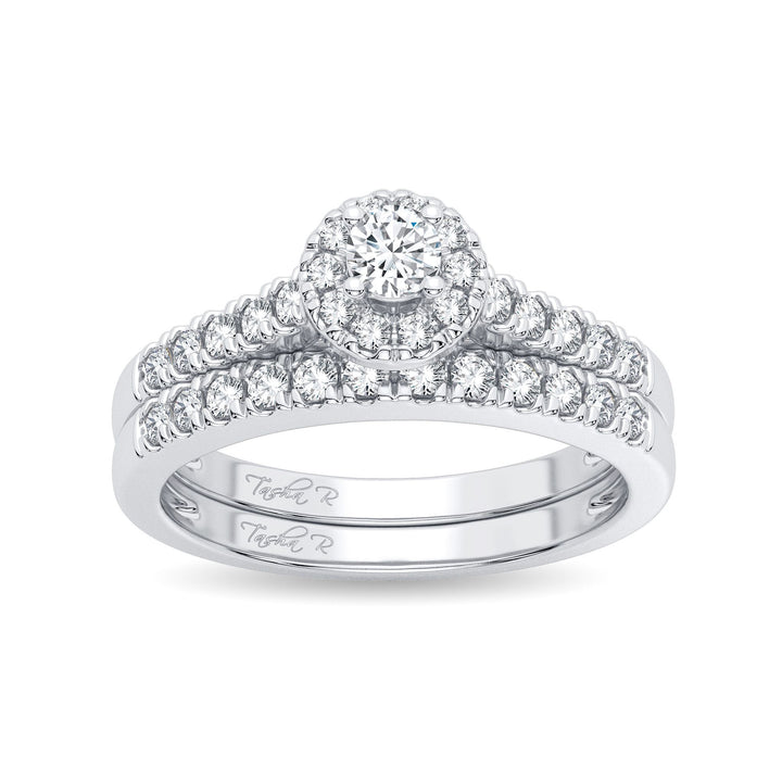 Elegant 14K White Gold 0.52CT Lab Diamond Engagement Ring