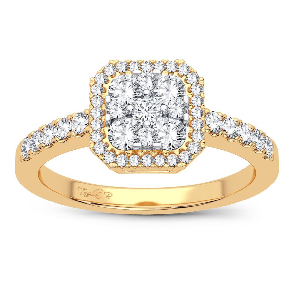 14K Yellow Gold Lab Diamond Engagement Ring (0.5 CT)