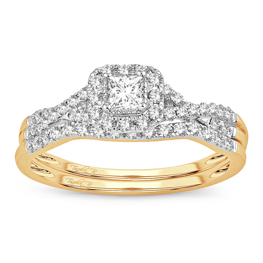 14K Yellow Gold Lab Diamond Bridal Ring (0.51CT)