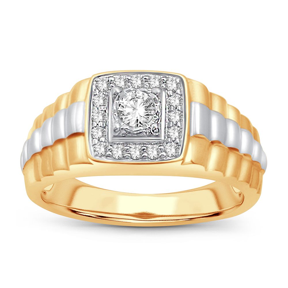 14K Yellow Gold 0.36CT Diamond Ring