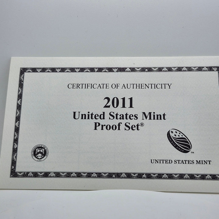 2011-S United States Mint Proof Set 14-Coin Original Packaging OGP COA Black Box
