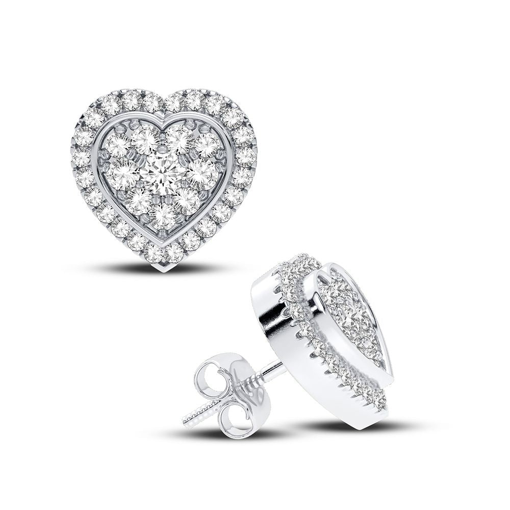 Elegant 14k White Gold 0.43CT Diamond Pendant