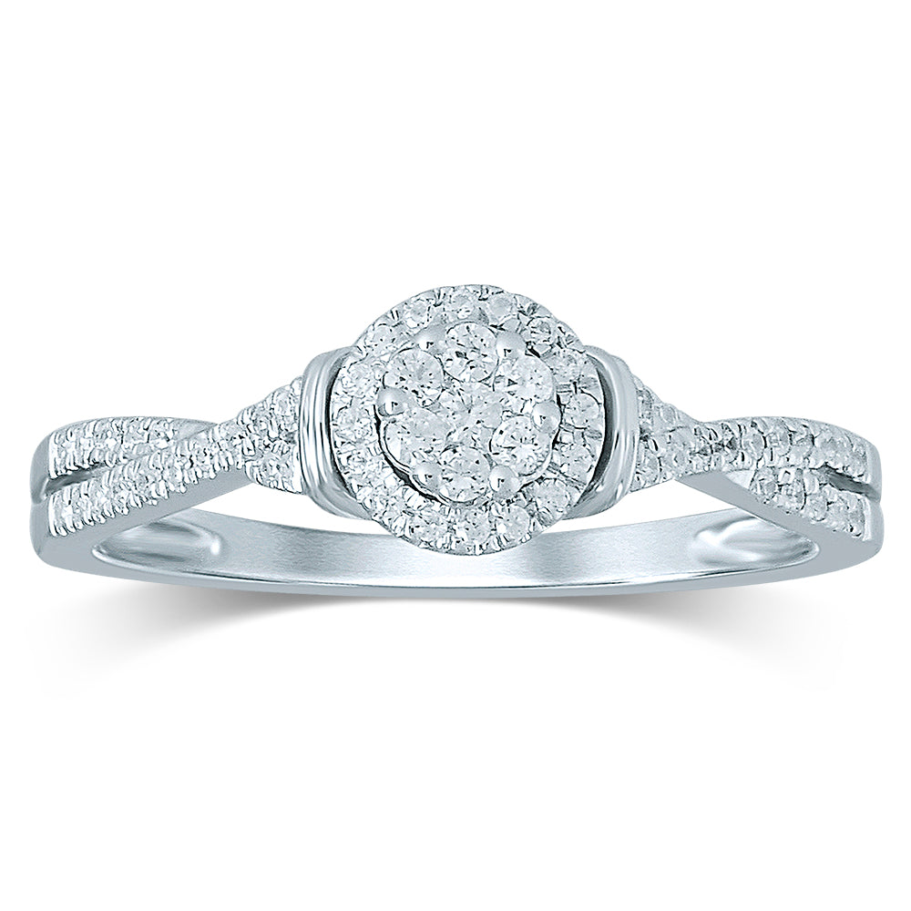 Dazzling 14K 0.25ct Diamond Ring