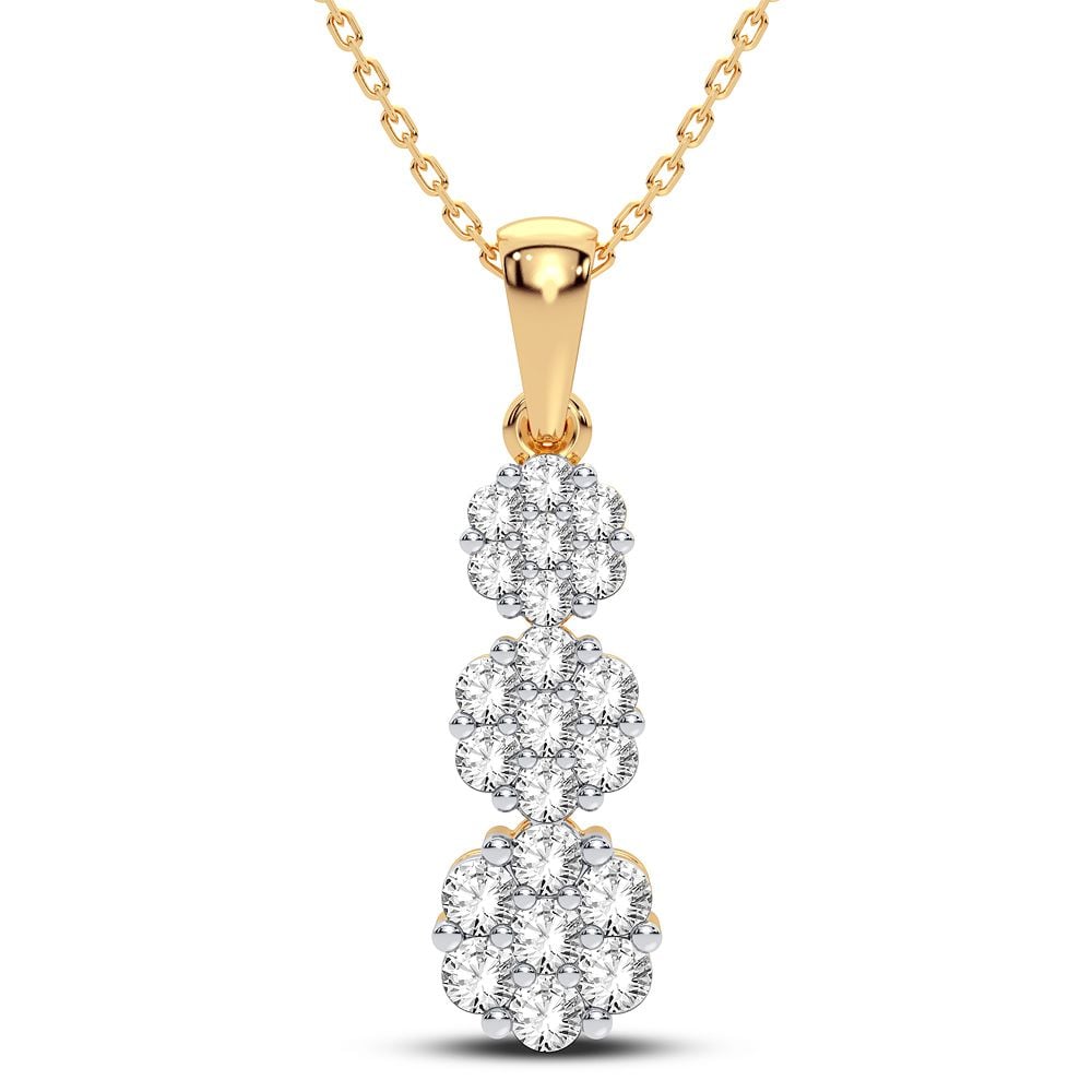 Magnifcnet 14K 0.75CT Diamond Pendant