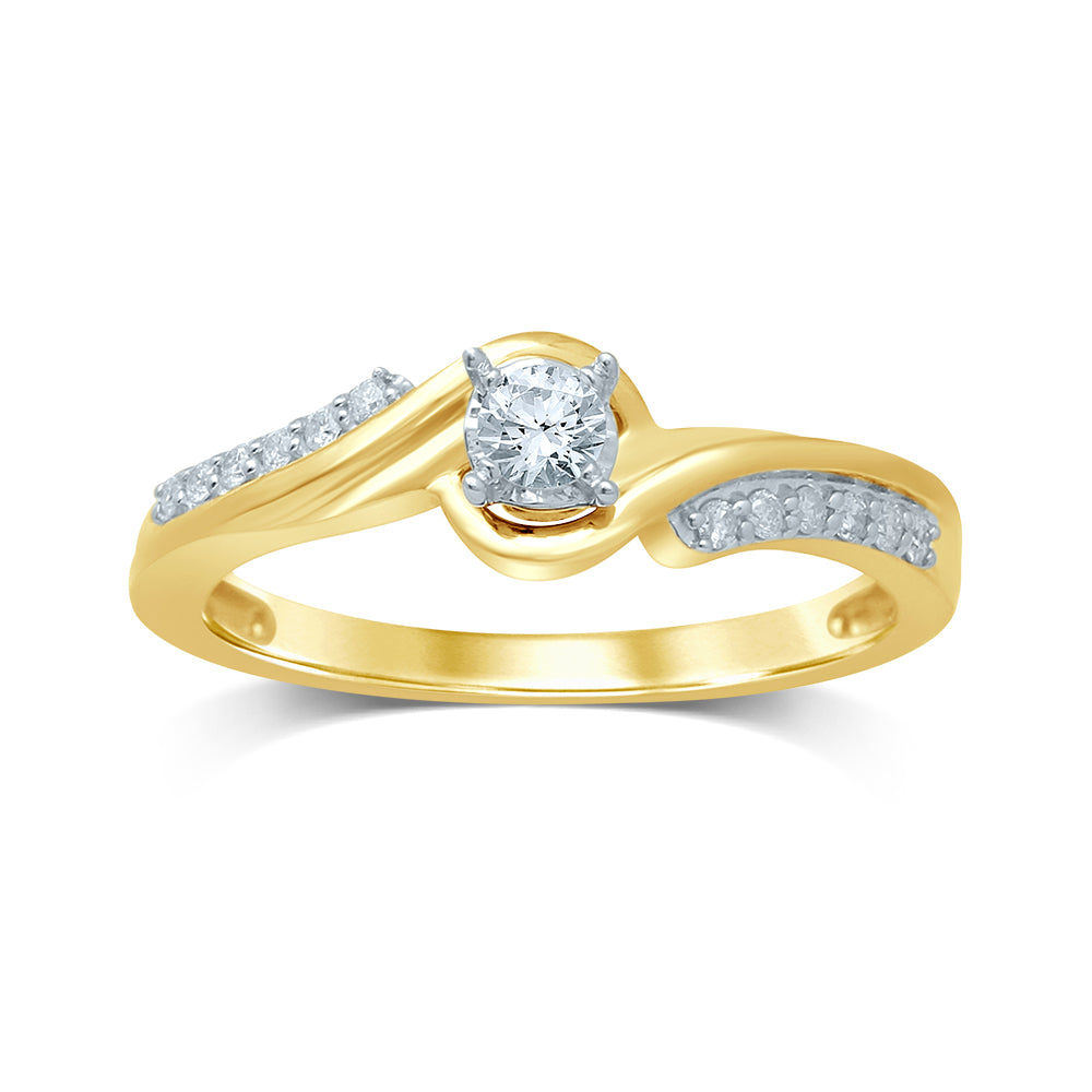 Gorgeous 10K 0.20CT Diamond RING