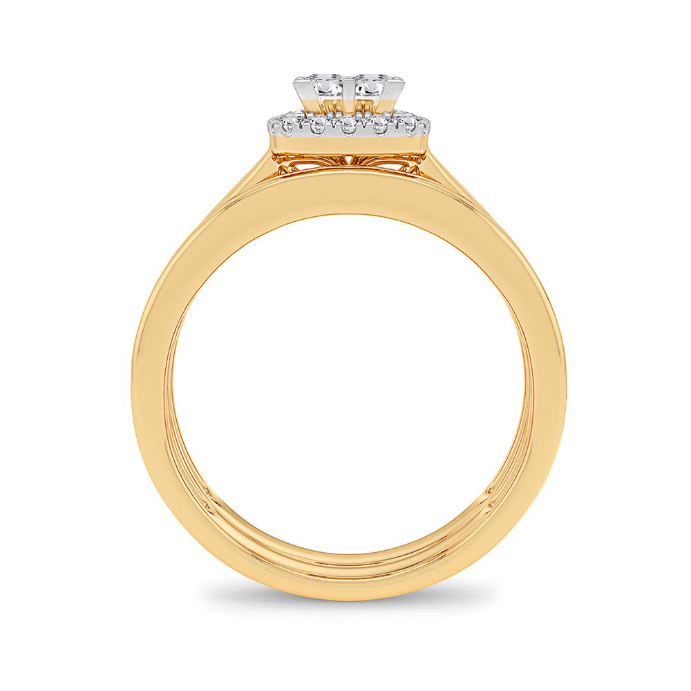 Timeless 14k Yellow Gold Lab Grown Diamond Engagement Ring