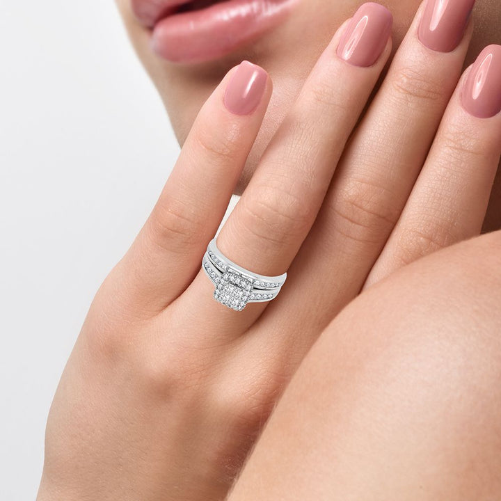 Brilliant 14k White Gold Lab Diamond Engagement Ring (0.75CT)