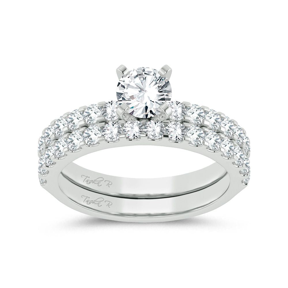 14K White Gold 1.00ct Diamond Mounting Ring