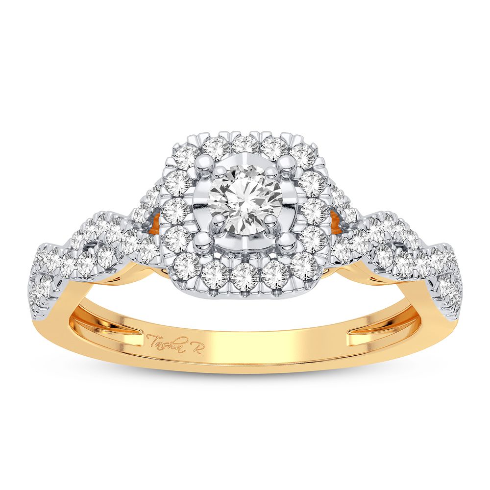 10K Yellow Gold 0.33CT Diamond Ring