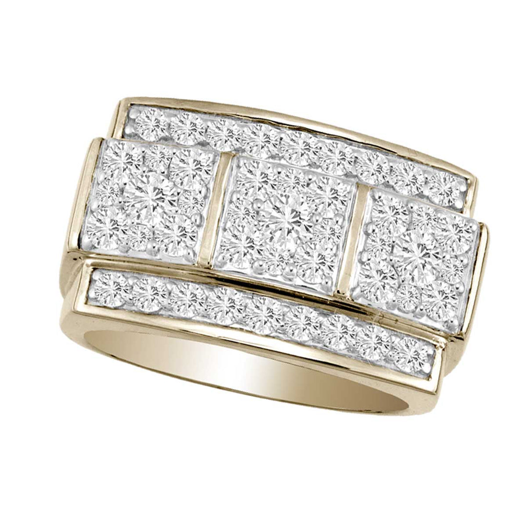 14K Yellow Gold 2.00CT Diamond Ring