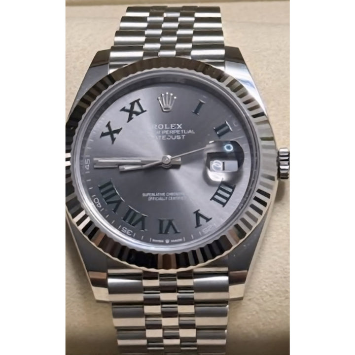 Rolex Datejust 41mm 126334-0022 Jubilee Wimbledon Dial Watch 2025 Full Set, New with box and papers, Stainless Steel & 18k White Gold Wimbledon Dial Jubilee