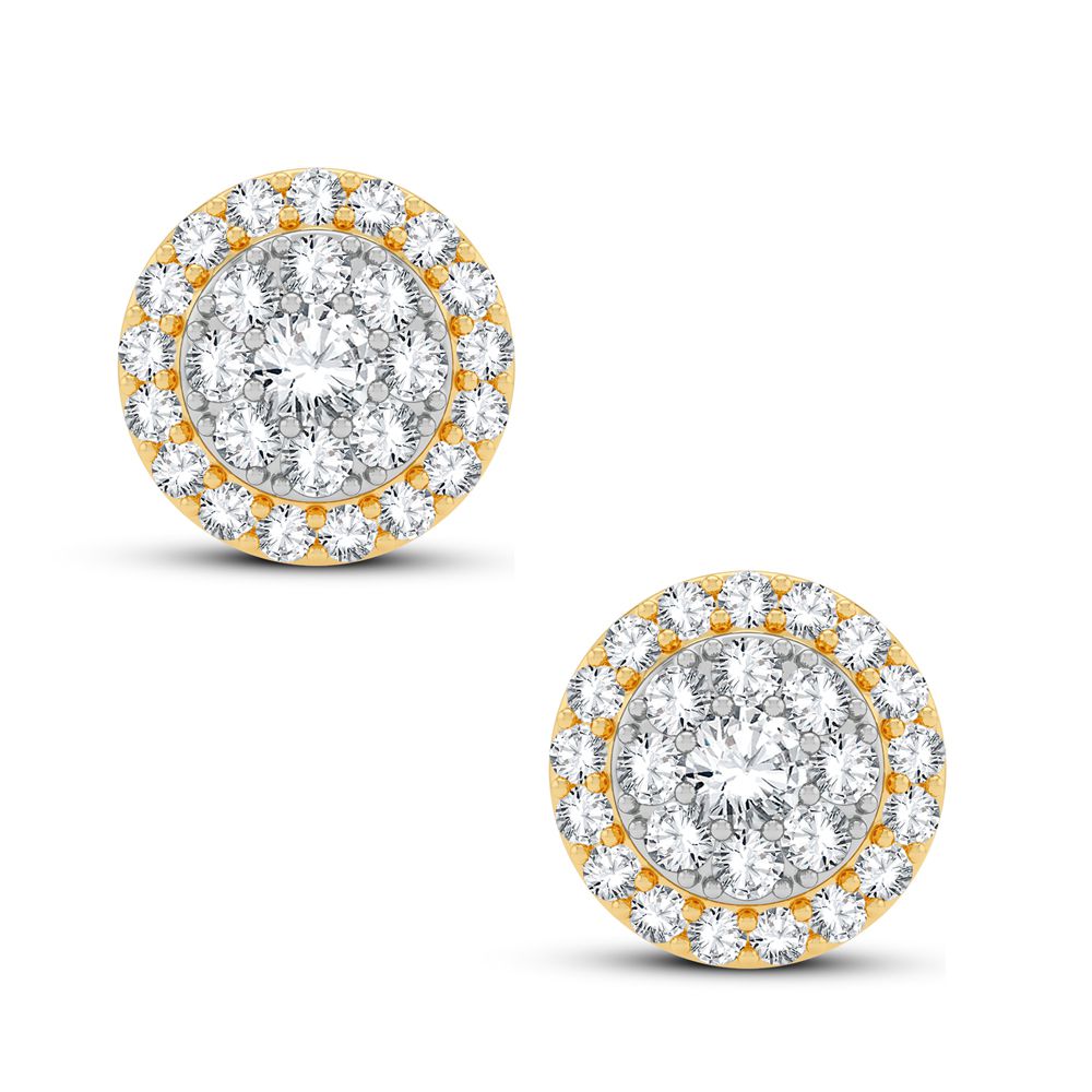 Exquisite 14K 0.62CT Diamond Earring