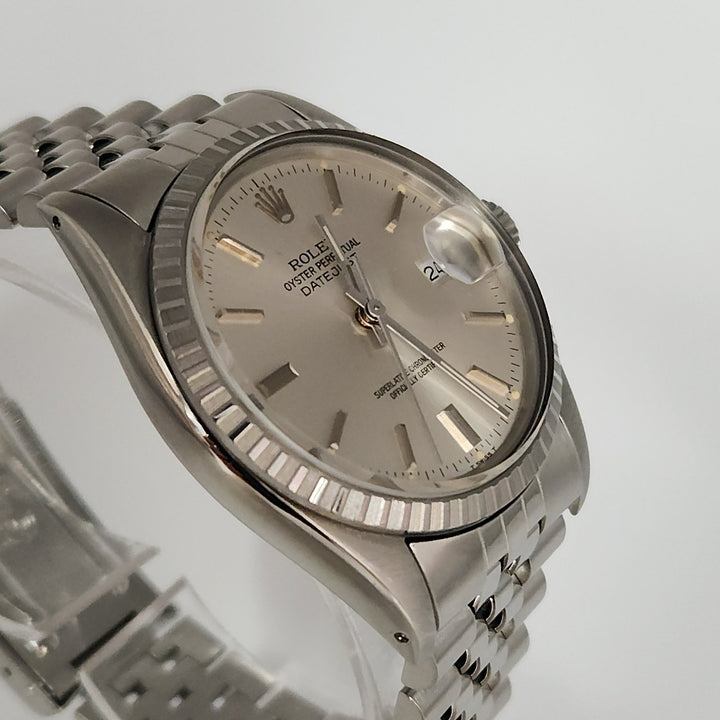 36MM Rolex Oyster Perpetual Datejust Jubilee Bracelet Aftermarket Dial Ref 16000