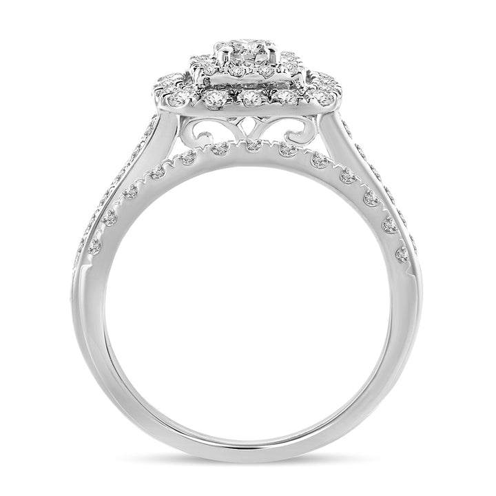 Brilliant 14k White Gold Lab Diamond Engagement Ring (1.00CT)