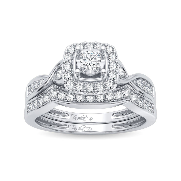Timeless 14k White Gold Lab Diamond Bridal Ring (0.40 CT)
