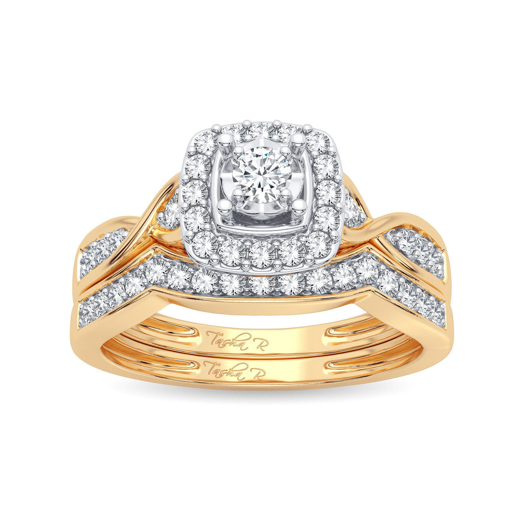 10K Yellow Gold 0.40CT Diamond Bridal Ring