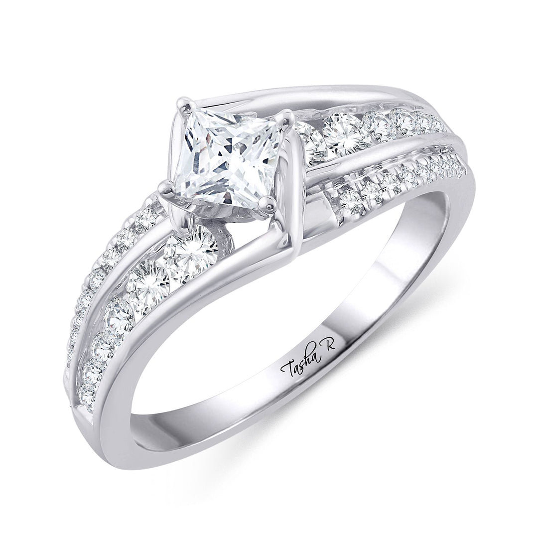 14K White Gold 0.50CT Diamond Ring