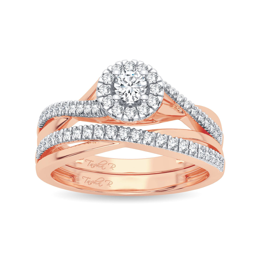Timeless 14k Rose Gold 0.33CT Lab Diamond Ring