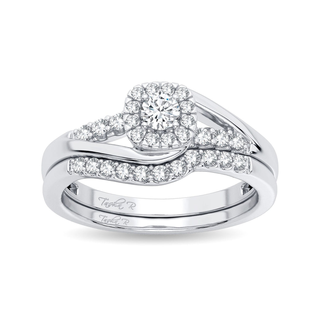 Timeless 14k White Gold Lab Diamond Bridal Ring (0.33CT)