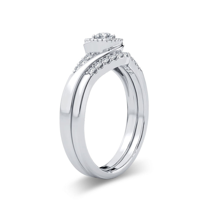 Timeless 14k White Gold Lab Diamond Bridal Ring (0.33CT)
