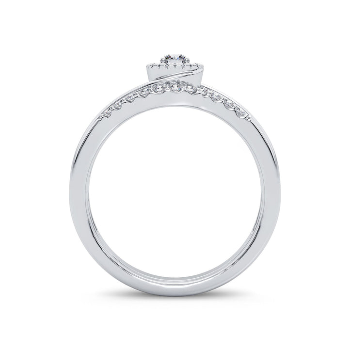 Timeless 14k White Gold Lab Diamond Bridal Ring (0.33CT)