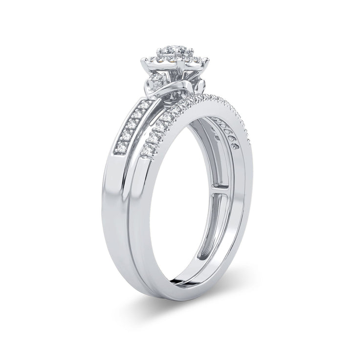 Elegant 14K White Gold 0.33CT Lab Diamond Engagement Ring