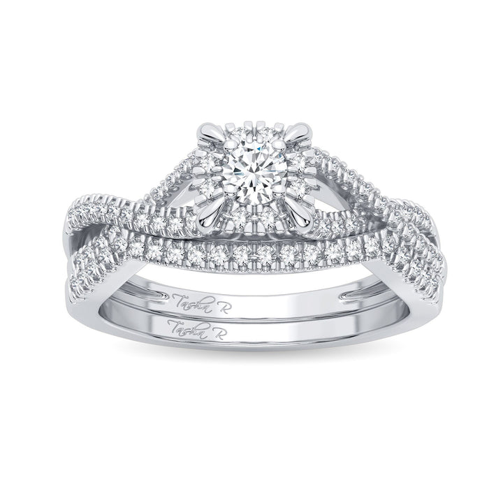 Timeless 14K White Gold Lab Diamond Bridal Ring (0.33CT)