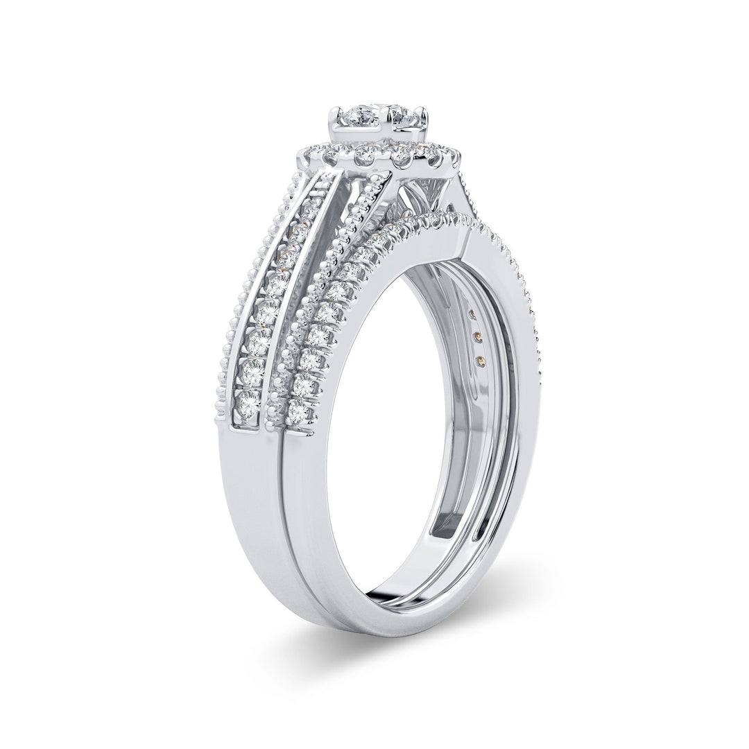 Brilliant 0.50CT Lab Diamond Engagement Ring in White Gold
