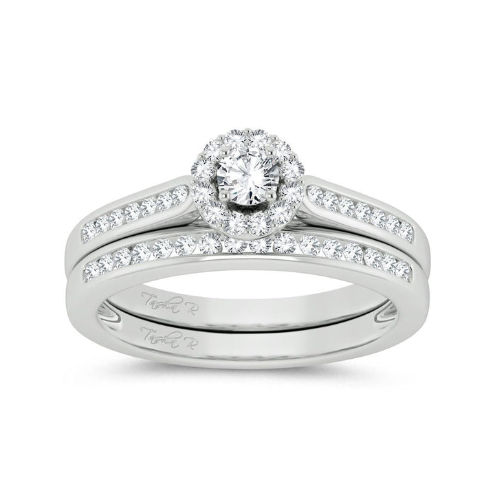 Elegant 14k White Gold 0.50ct Lab Diamond Engagement Ring