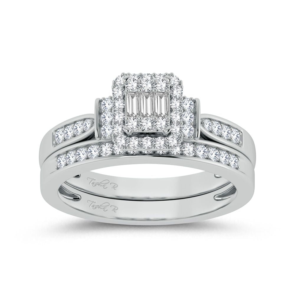 14k White Gold 0.50ct Lab Diamond Womens Bridal Ring