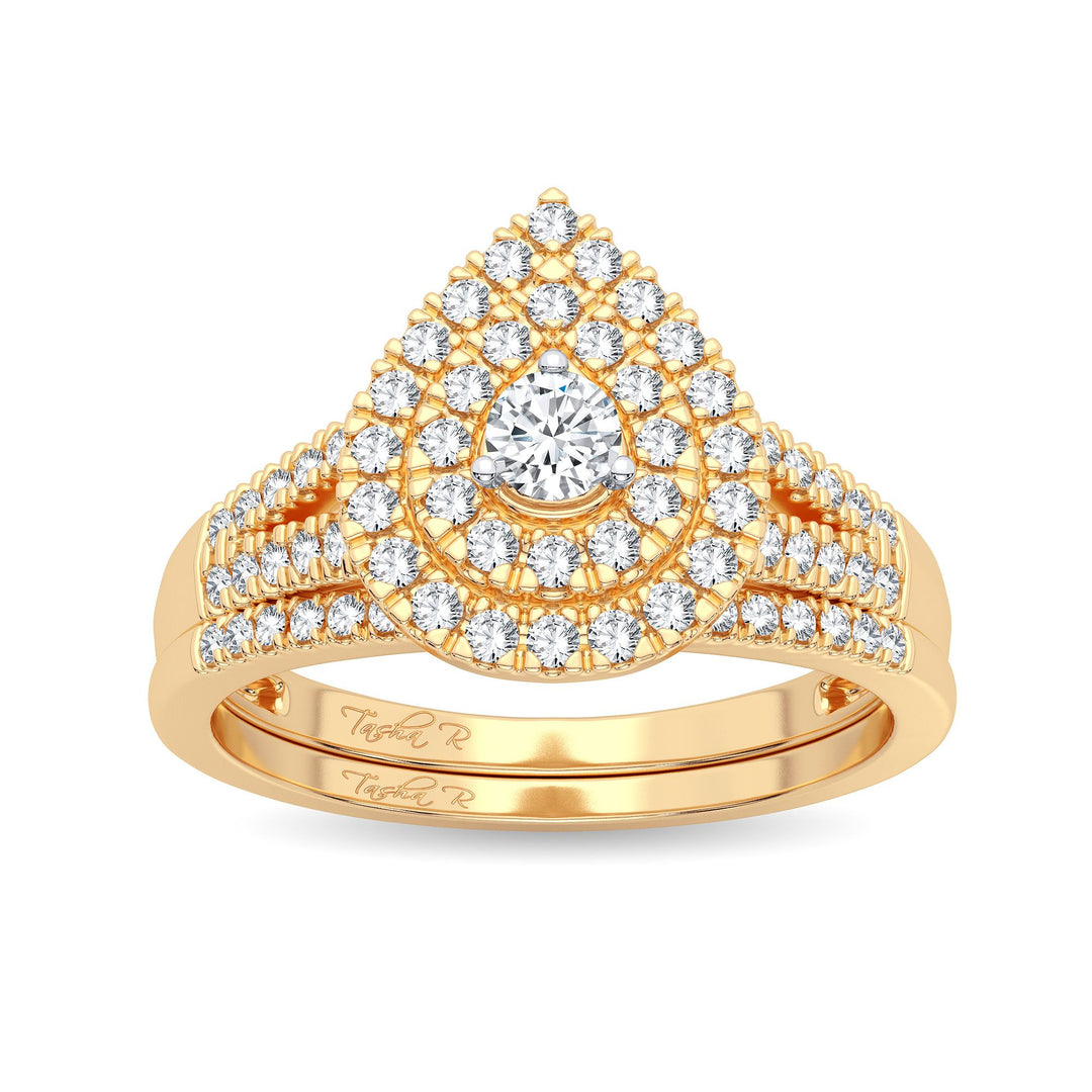 14K Yellow Gold Lab Diamond Womens Bridal Ring (0.50CT)
