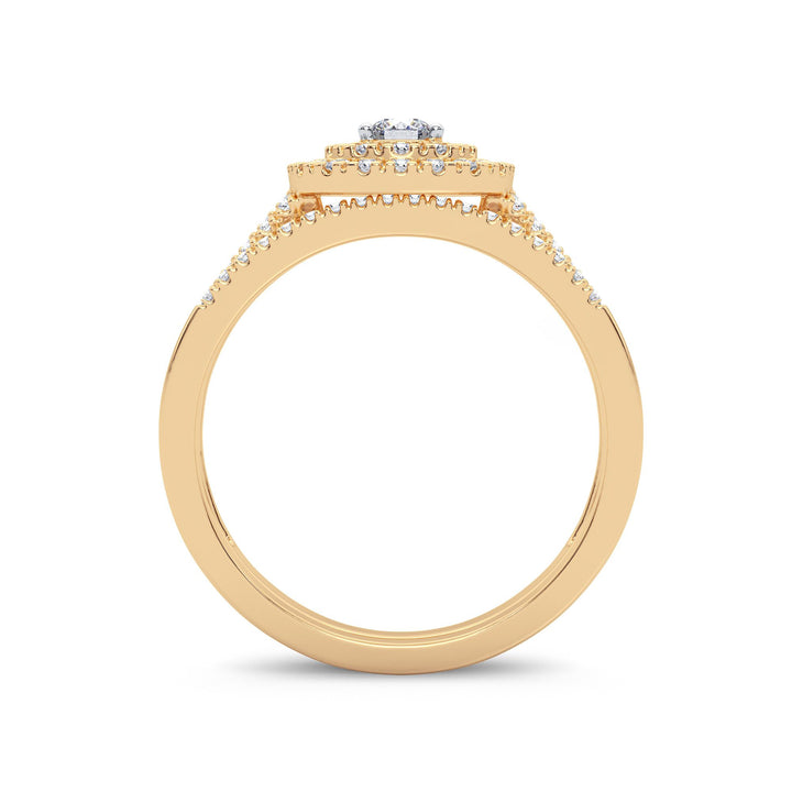 14K Yellow Gold Lab Diamond Womens Bridal Ring (0.50CT)