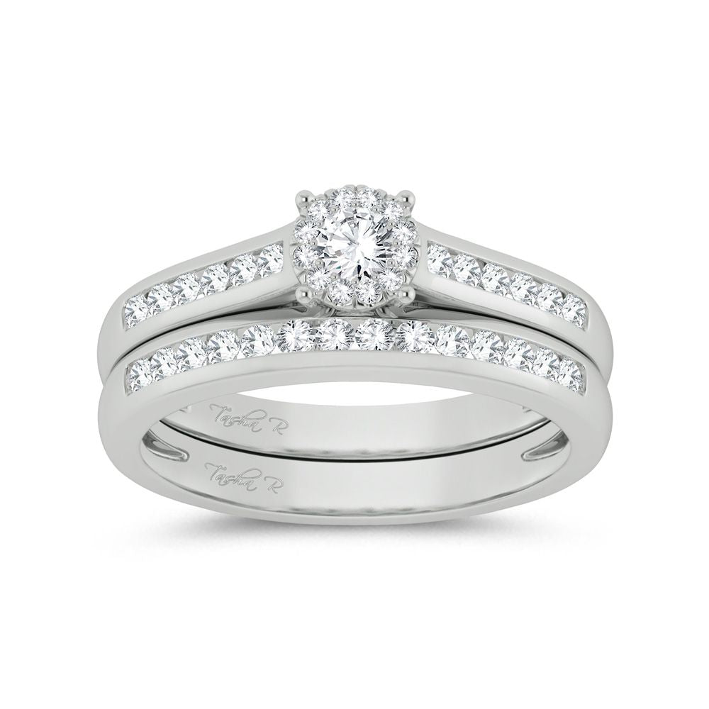 14k White Gold 0.53ct Lab Diamond Bridal Ring