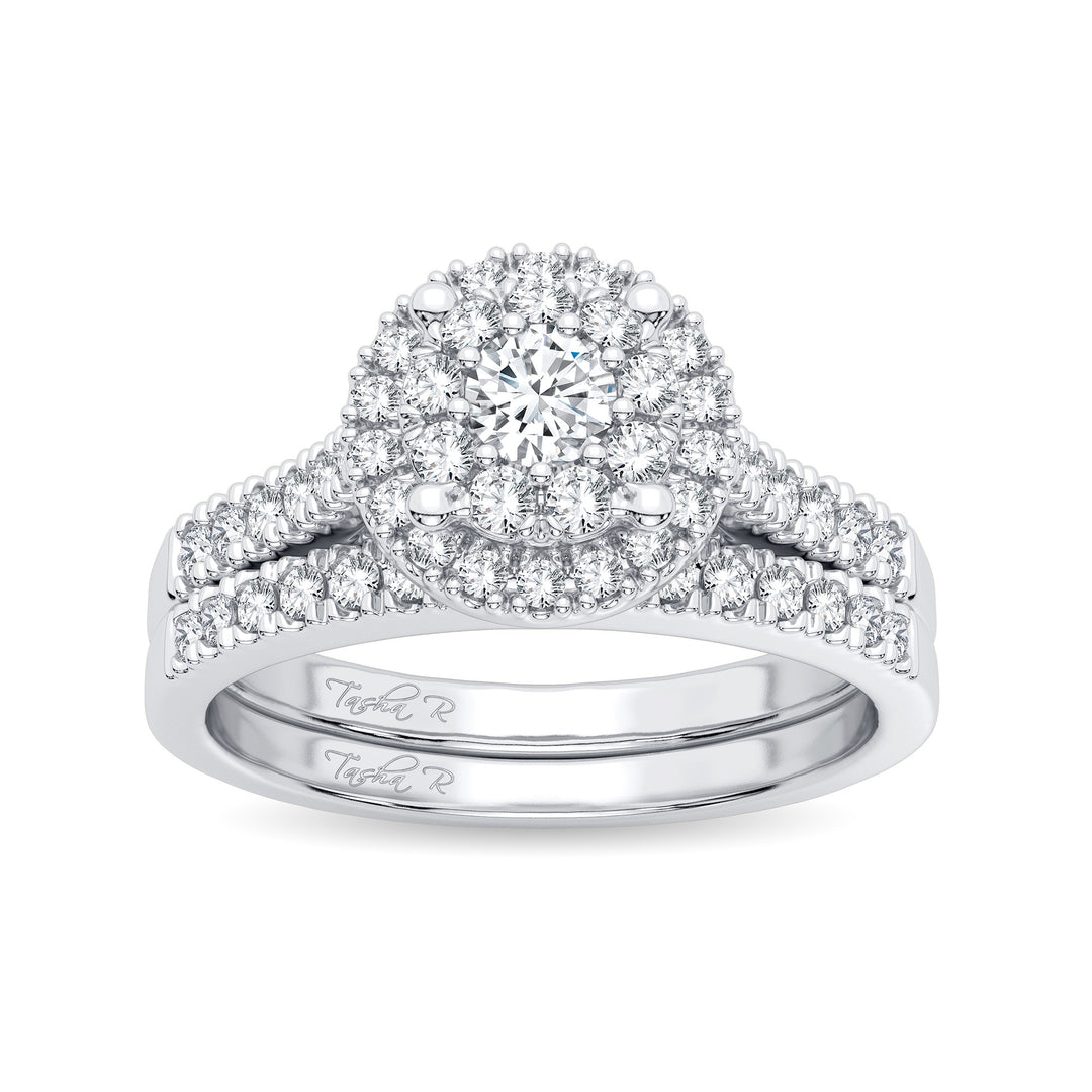 Brilliant 14k White Gold Lab Diamond Engagement Ring (0.62CT)