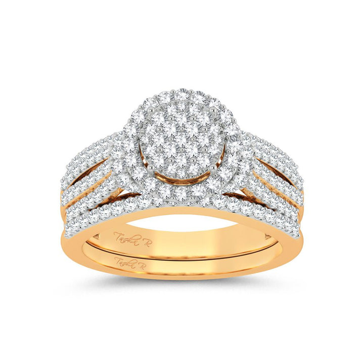 14k Yellow Gold 1ct Lab Diamond Womens Bridal Ring