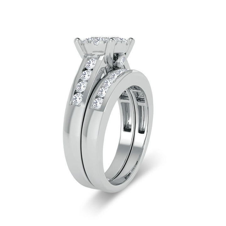 Elegant 1ct Lab Diamond Engagement Ring in White Gold