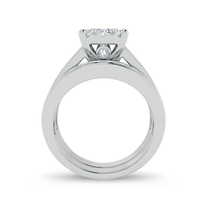 Elegant 1ct Lab Diamond Engagement Ring in White Gold