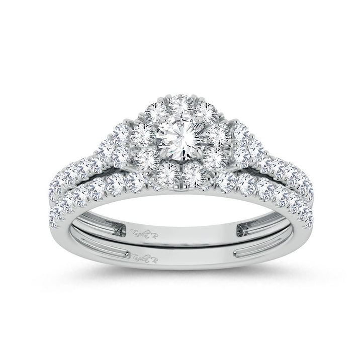 Elegant 1ct Lab Diamond Engagement Ring in White Gold