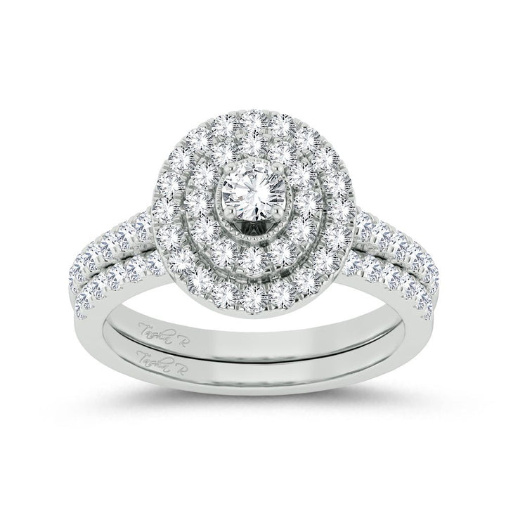 Timeless 14k White Gold 1ct Lab Diamond Bridal Ring