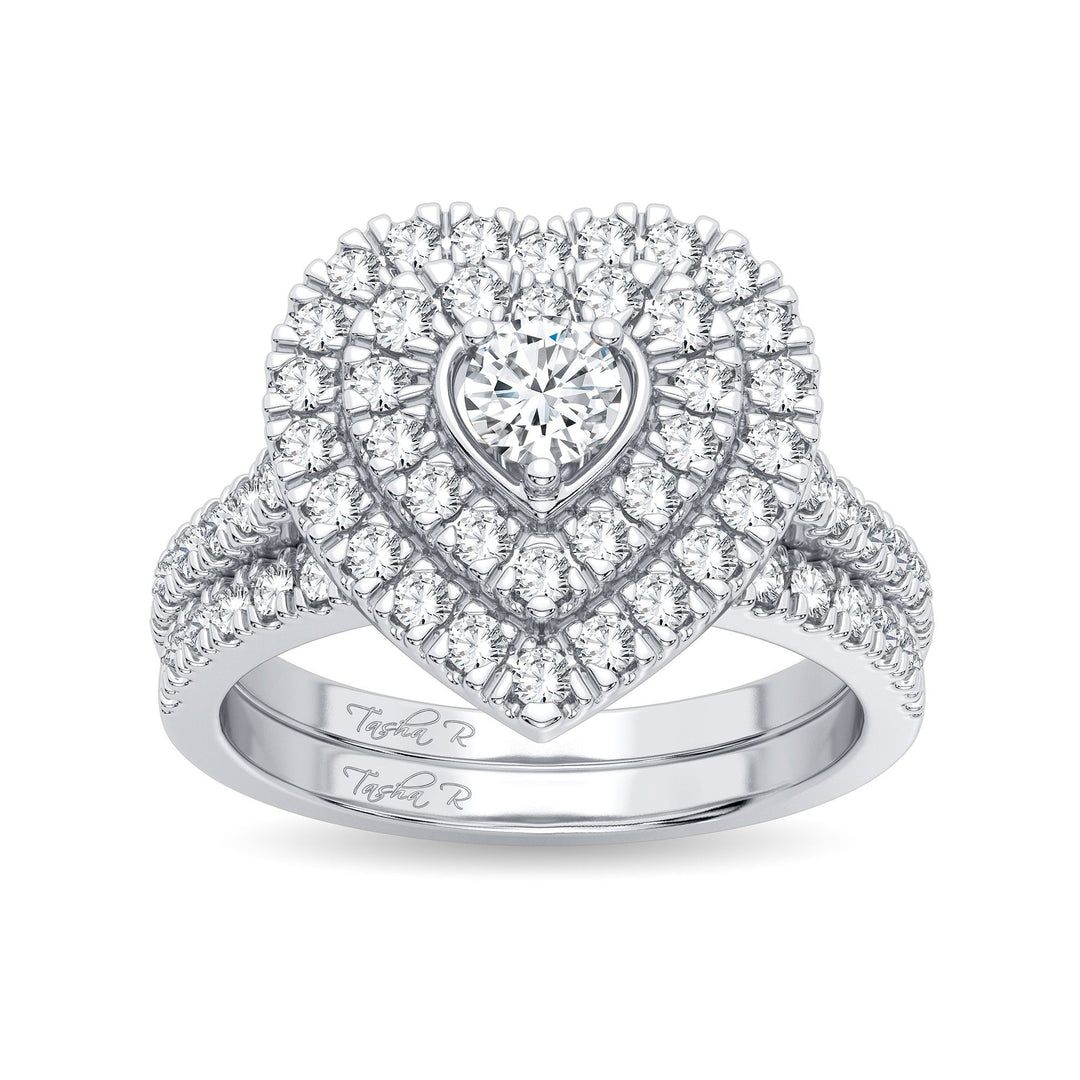 14K White Gold 1.0 CT Lab Diamond Engagement Ring
