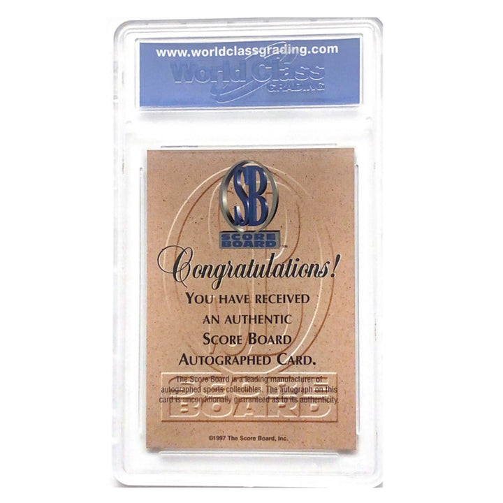 1997 Score Board Vision Signings Steve Nash AUTOGRAPHED WCG GEM-MT 10