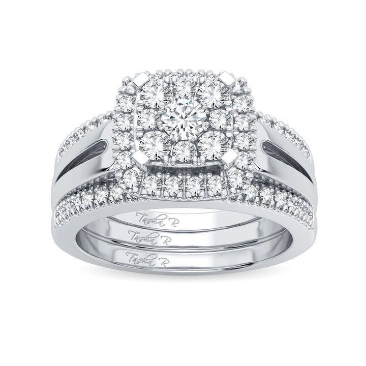 Elegant 0.75CT Lab Diamond Engagement Ring in White Gold