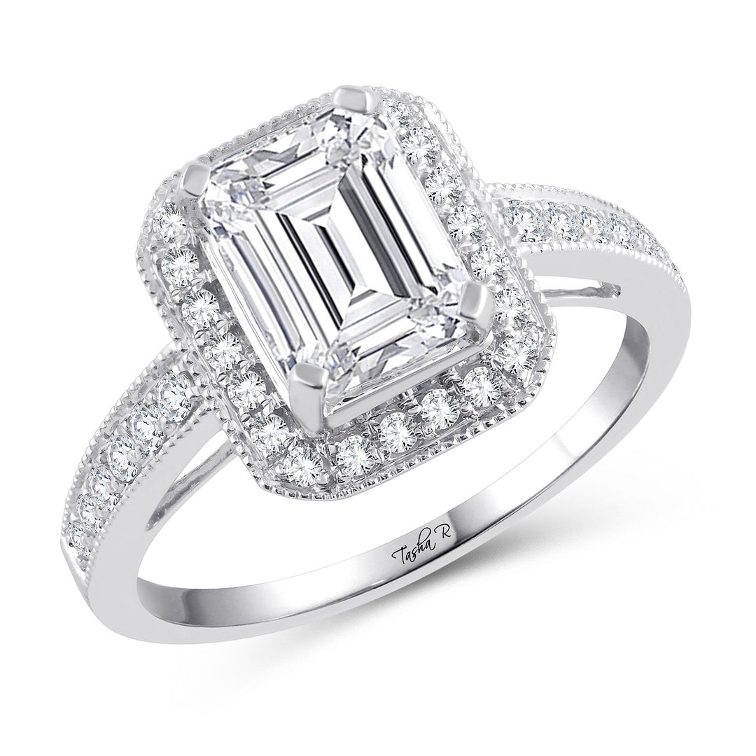 Timeless 14k White Gold Lab Diamond Engagement Ring (0.34CT)