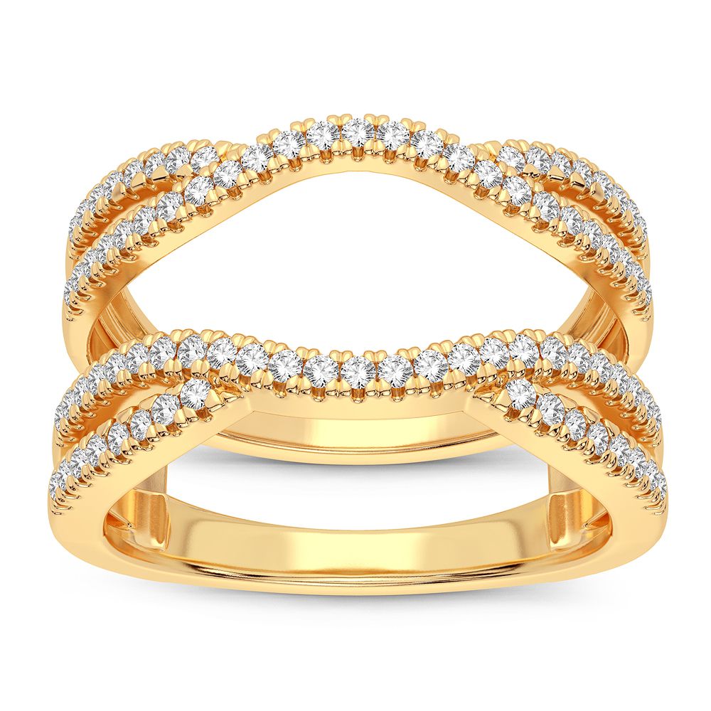 Dazzling 14K 0.33CT Diamond Ring Guard