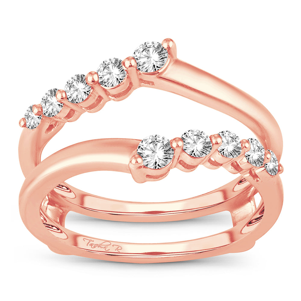 Dazzling 14K   0.50CT  Diamond Ring Guard