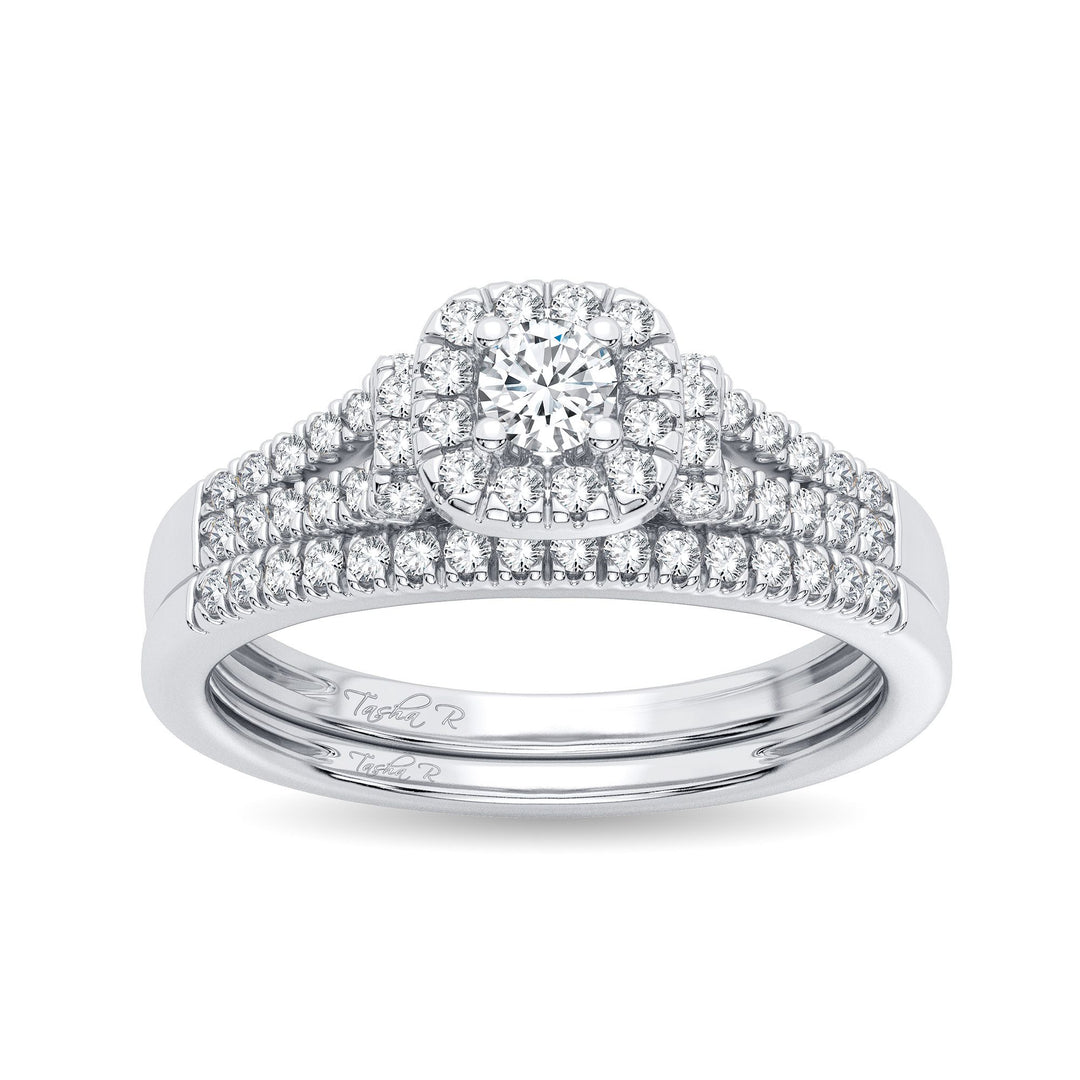 Timeless 14k White Gold Lab Diamond Bridal Ring (0.33CT)