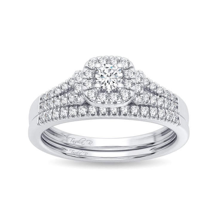 Timeless 14k White Gold Lab Diamond Bridal Ring (0.33CT)
