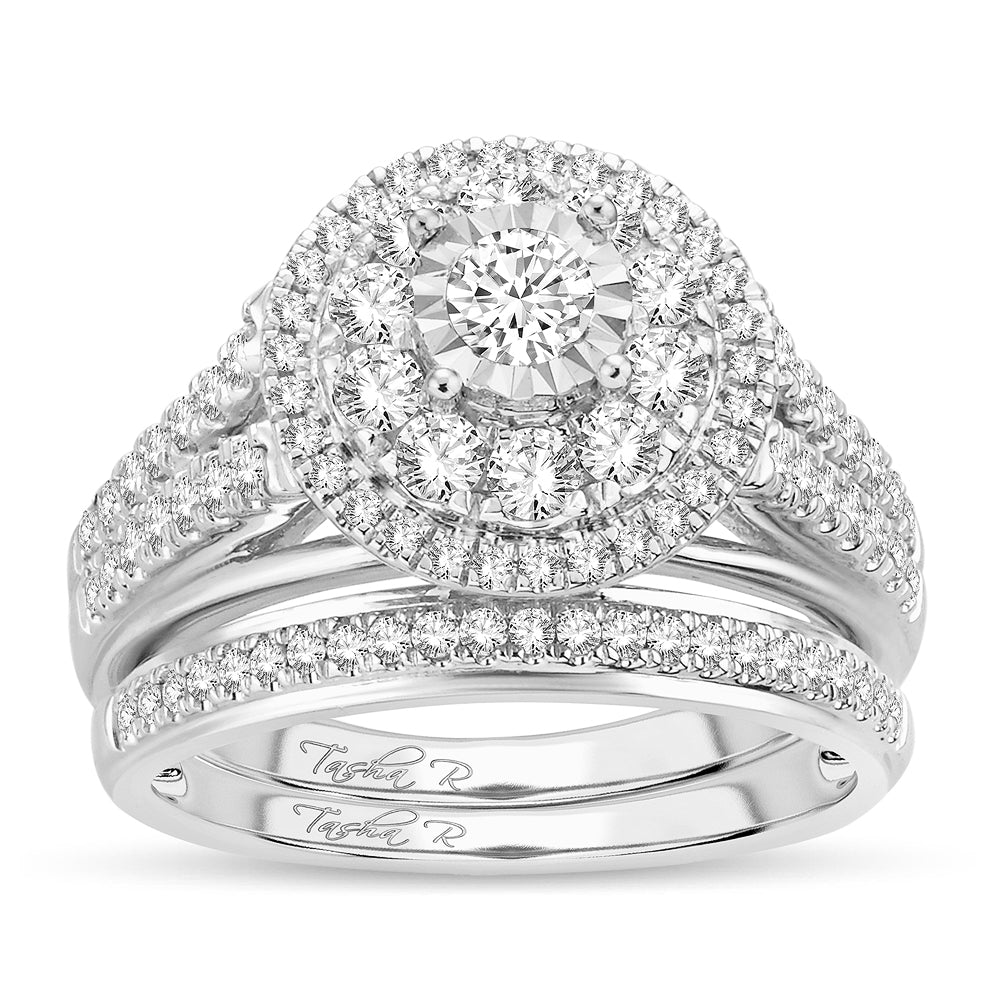 Brilliant 14k White Gold Lab Diamond Engagement Ring (1.10CT)
