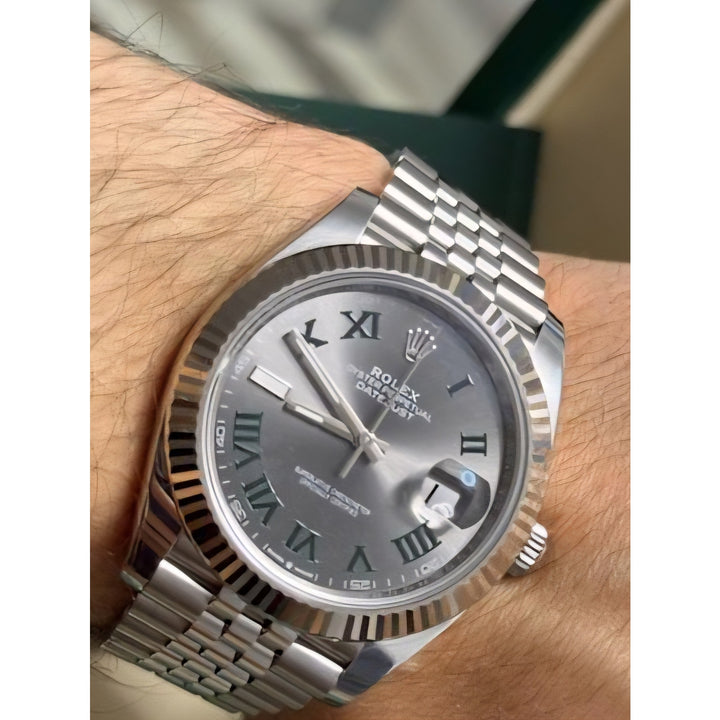 Rolex Datejust 41mm 126334-0022 Jubilee Wimbledon Dial Watch 2025 Full Set, New with box and papers, Stainless Steel & 18k White Gold Wimbledon Dial Jubilee